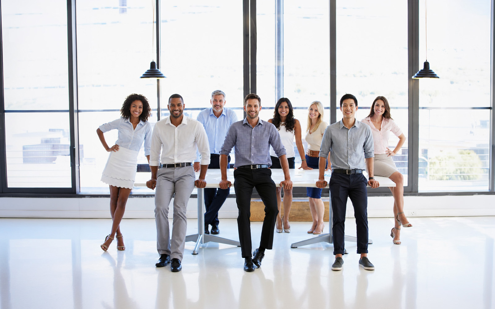 Real estate agent meeting with clients
