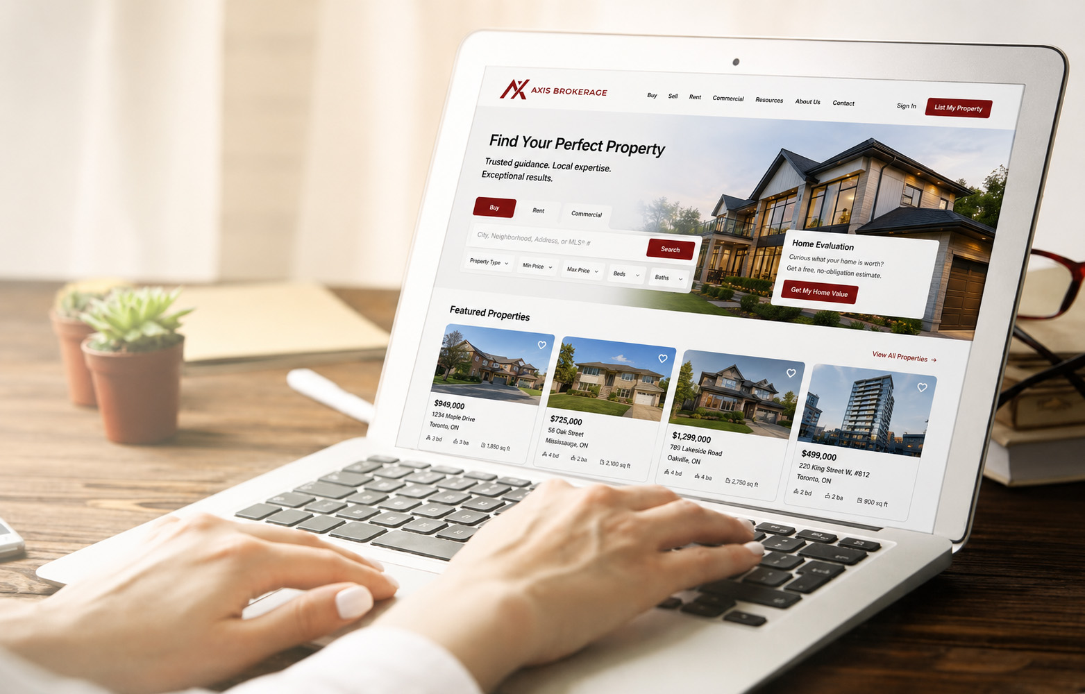 Search homes with AXIS Brokerage