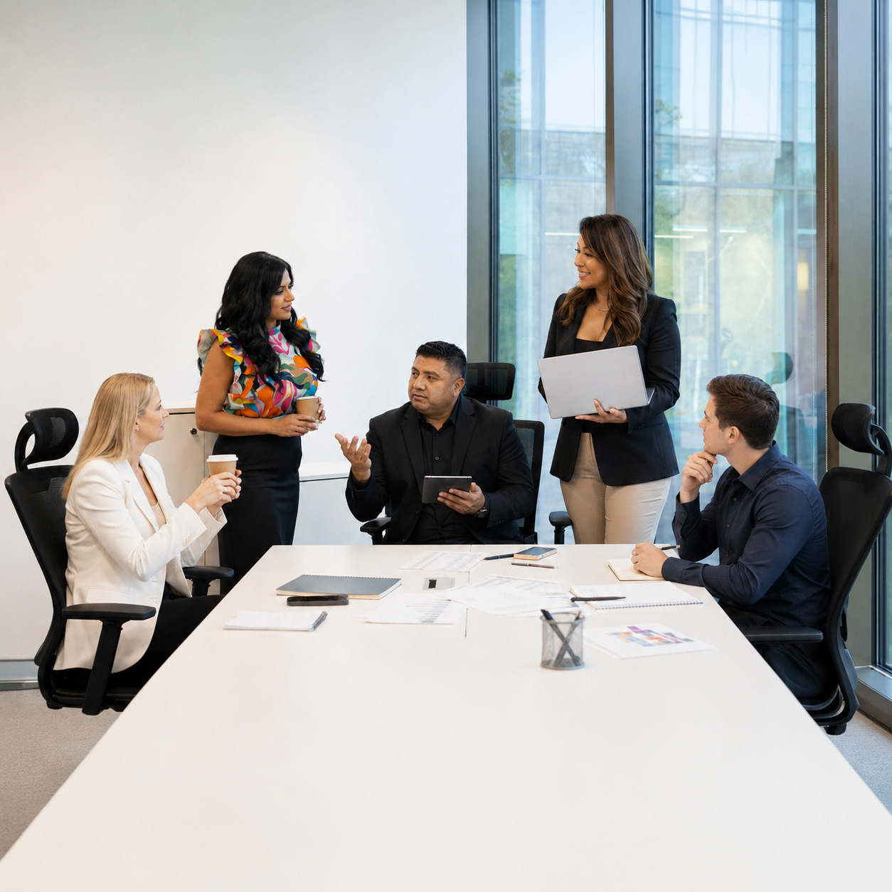 AXIS Brokerage agents collaborating